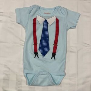 Sara Kety Bodysuit With Tie And Suspenders Print